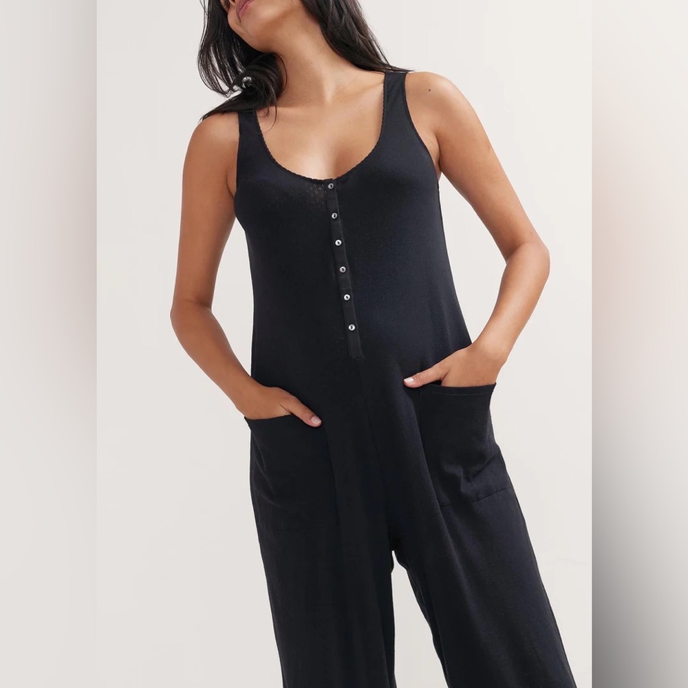 Hatch Maternity The 24/7 Feeding Jumpsuit in Black